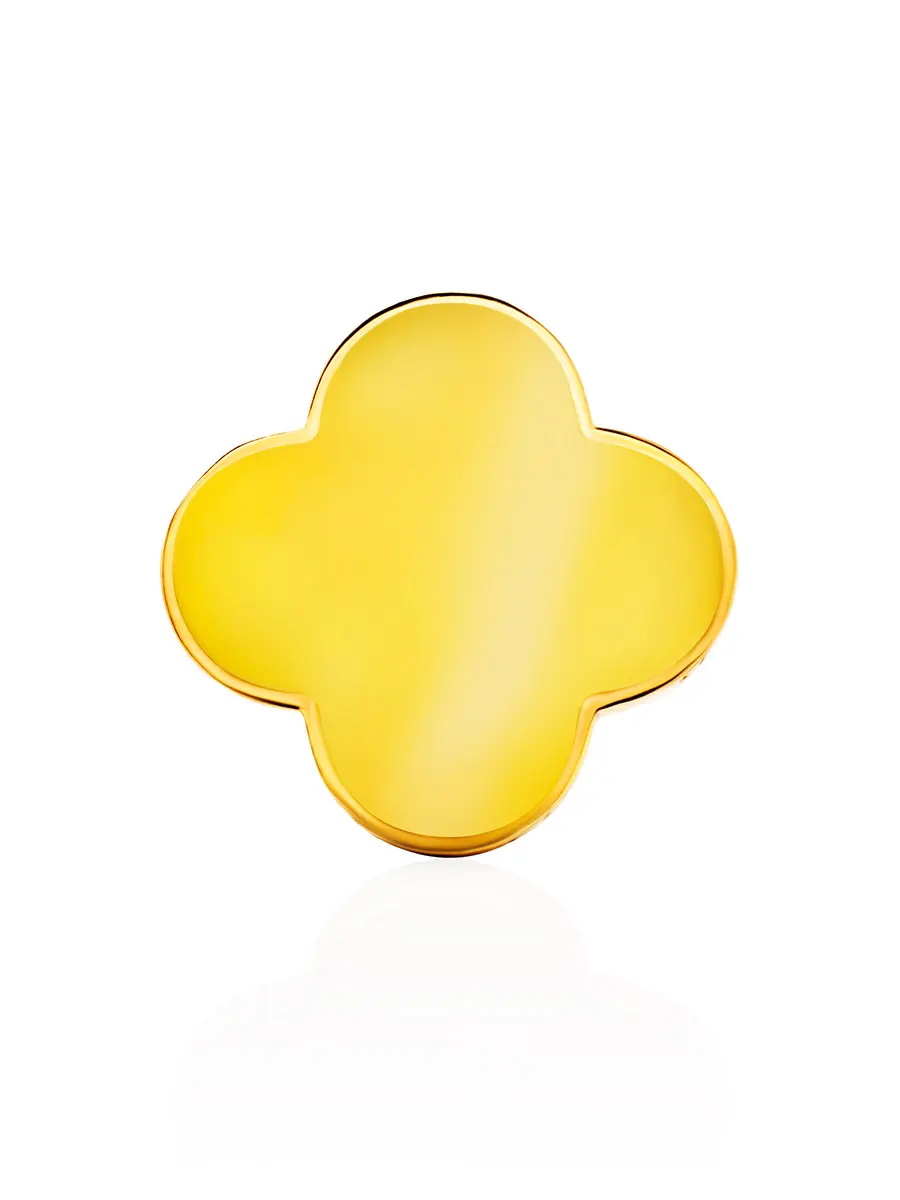 картинка Значок-брошь из медового янтаря «Монако». Янтарь® в онлайн магазине