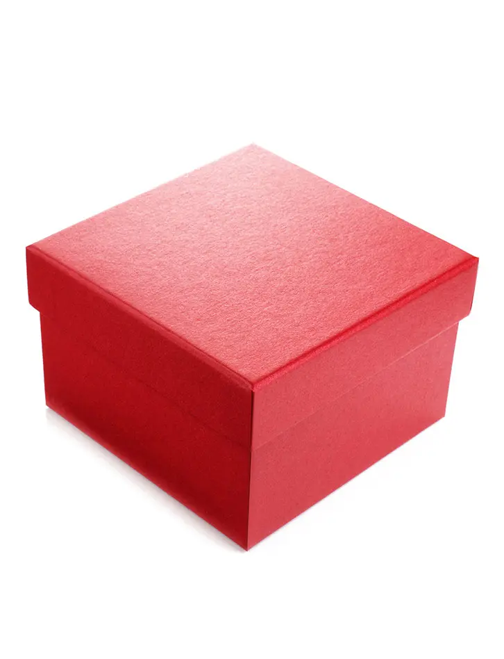 картинка Красная подарочная коробка для бус, браслетов и сувениров 90х90х70 мм в онлайн магазине