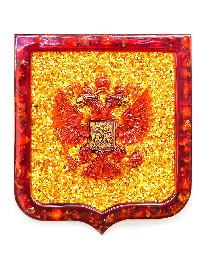 картинка Картина из натурального янтаря «Герб России» в онлайн магазине