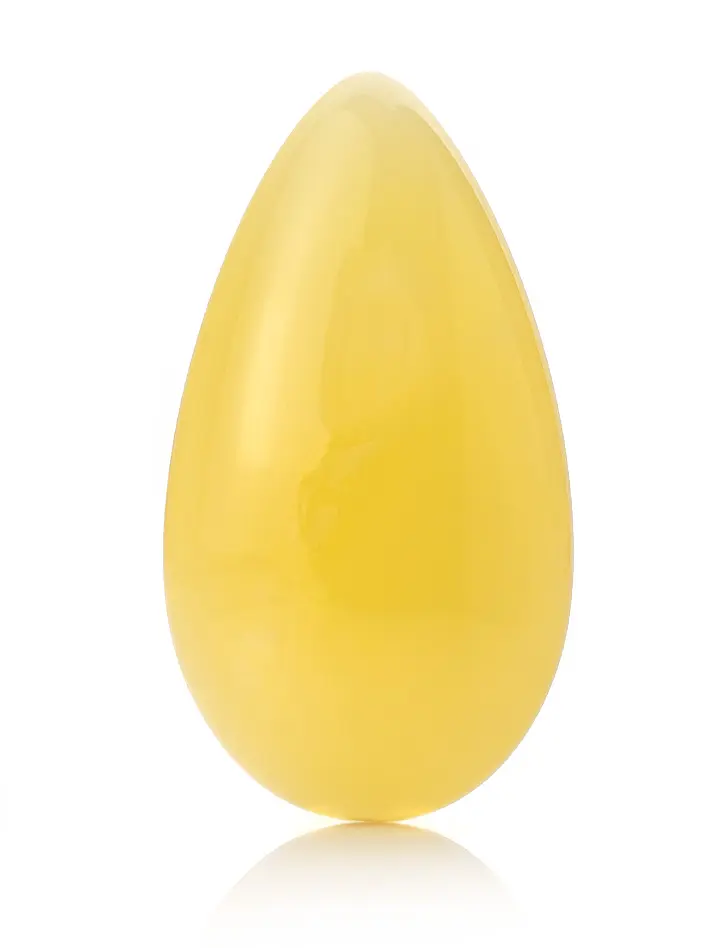 картинка Кусочек натурального балтийского янтаря каплевидной формы медового цвета 38х21х11 мм в онлайн магазине