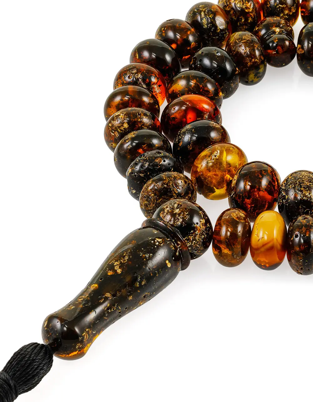 картинка Стильные чётки из цельного янтаря для осознанной духовной жизни в онлайн магазине