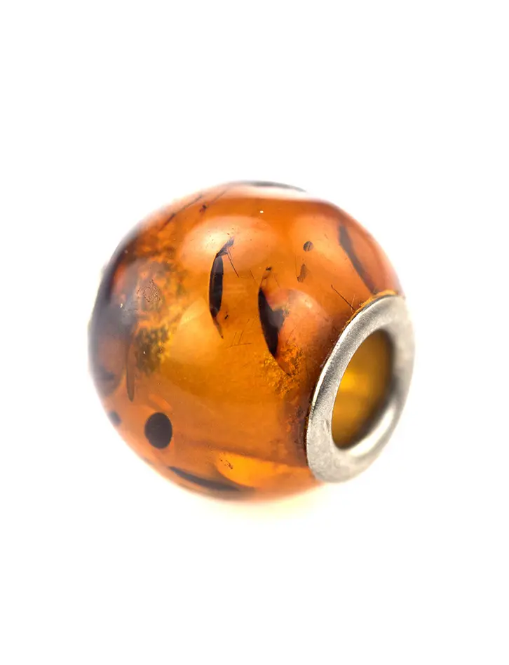 картинка Подвеска-шарм для европейского браслета «Янтарный мелкий» в онлайн магазине