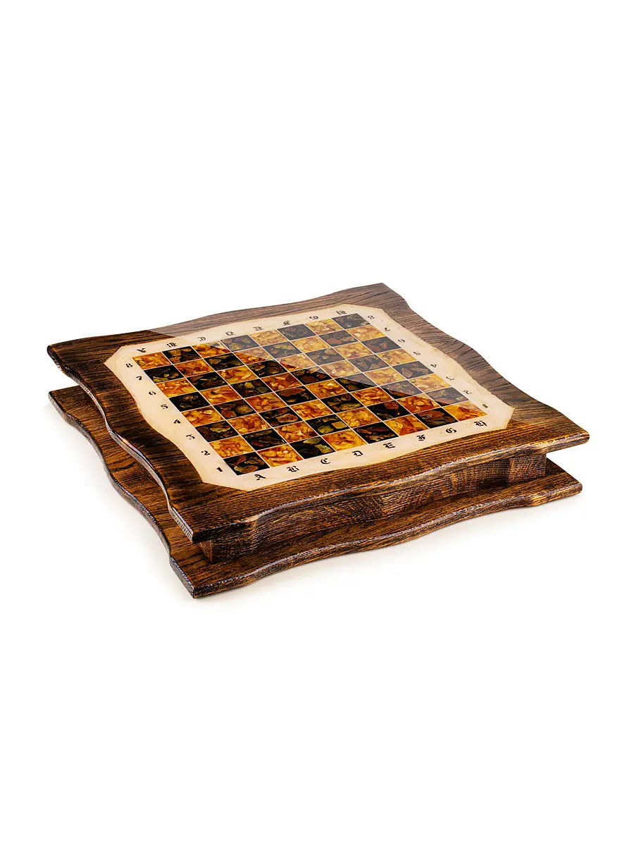 картинка Комплект для игры в шахматы из натурального балтийского янтаря в онлайн магазине