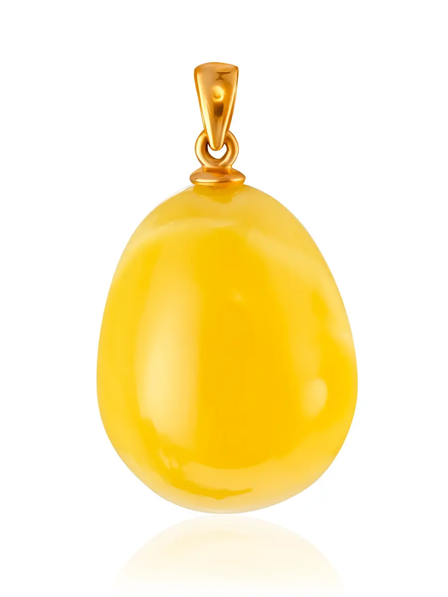 картинка Подвеска из натурального балтийского янтаря медового цвета в онлайн магазине