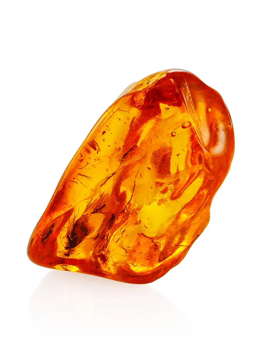 картинка Сувенирный кусочек натурального янтаря с инклюзами в онлайн магазине