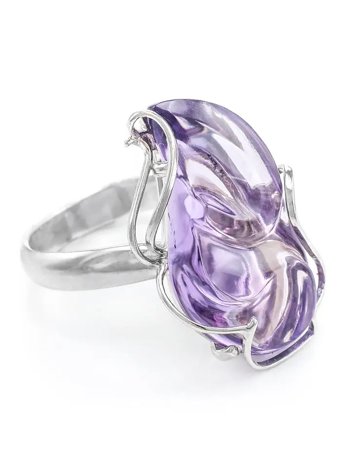 картинка Великолепное серебряное кольцо с аметистом «Серенада» в онлайн магазине