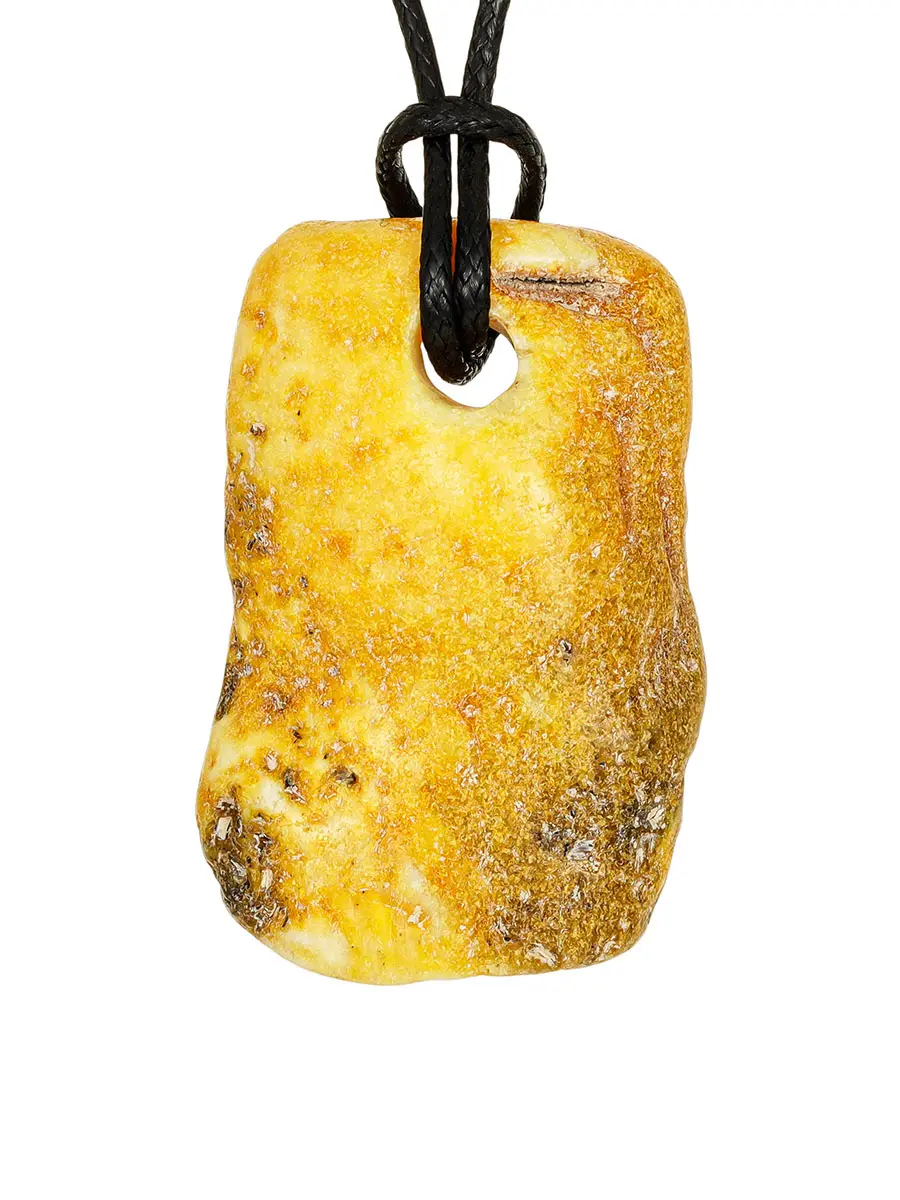 картинка Подвеска из медового янтаря с уникальной текстурой в онлайн магазине