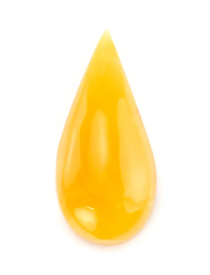 картинка Кусочек медового сувенирного янтаря в форме крупной капли 40х18х10 в онлайн магазине