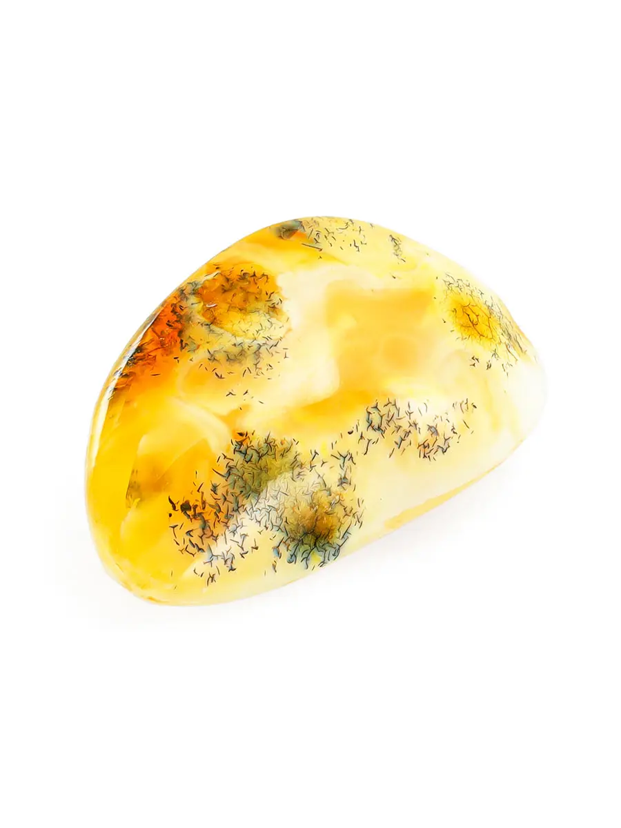 картинка Сувенирный янтарь медового цвета с пейзажной текстурой в онлайн магазине