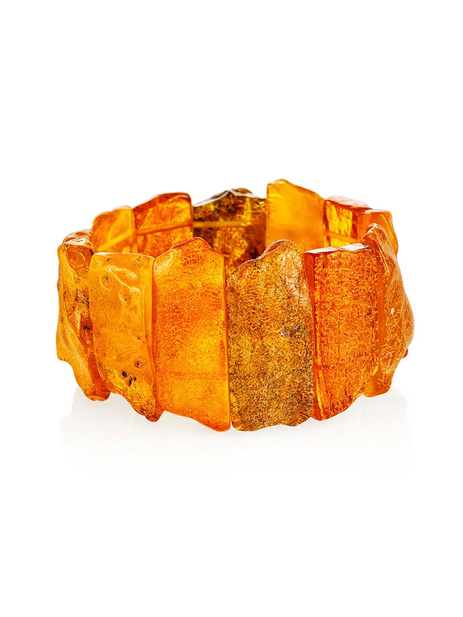 картинка Очаровательный браслет из натурального янтаря с лечебным эффектом «Помпеи» в онлайн магазине