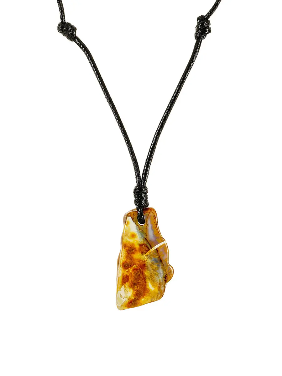 картинка Воздушное колье «Тринидад» с натуральным янтарём в онлайн магазине