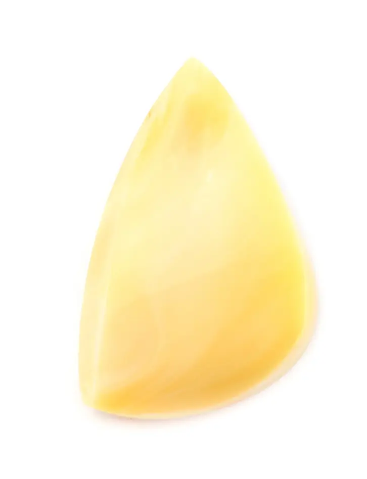 картинка Сувенирный янтарь молочно-медового цвета в форме капли 39x25x11 в онлайн магазине