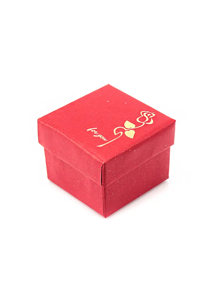 картинка Подарочная коробочка красная 50х50 мм в онлайн магазине