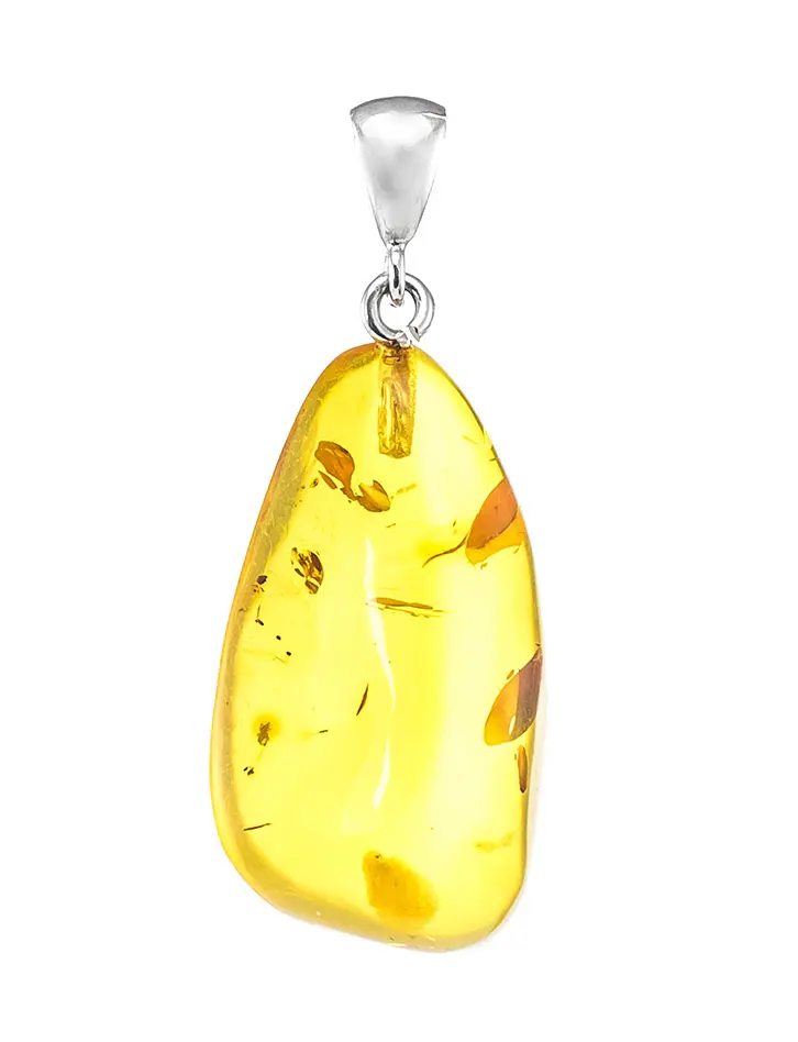 картинка Подвеска из натурального балтийского янтаря золотистого цвета в онлайн магазине