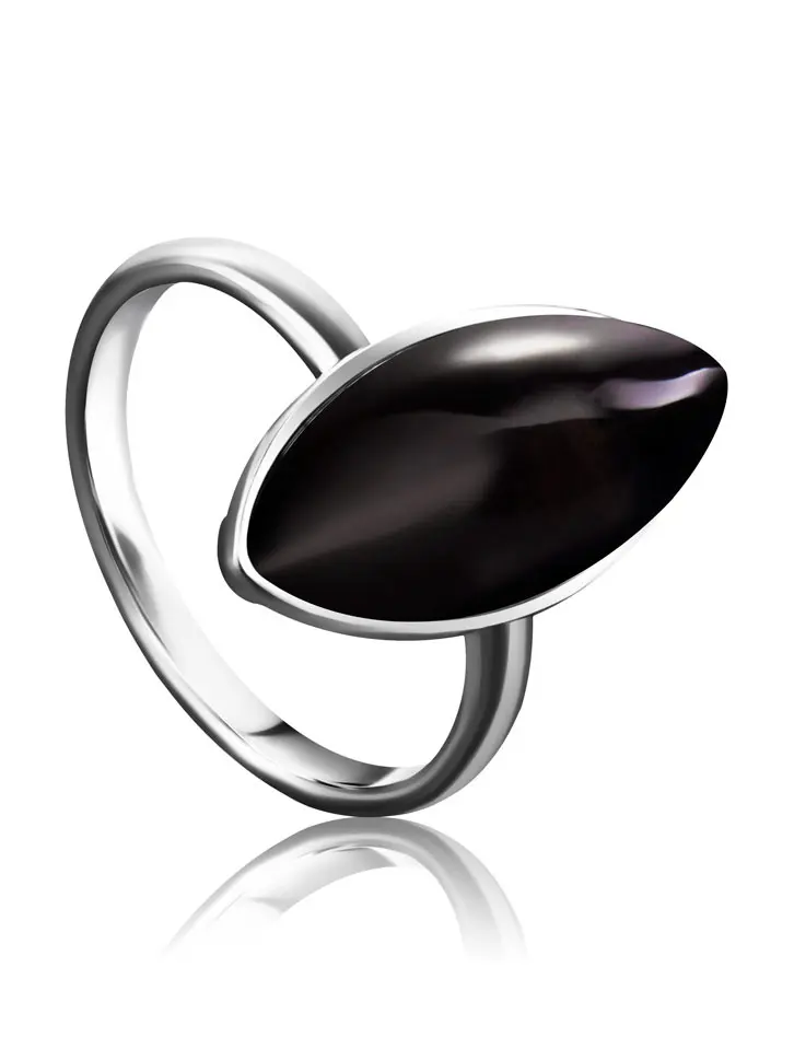 картинка Кольцо «Амарант» из натурального вишнёвого янтаря в онлайн магазине