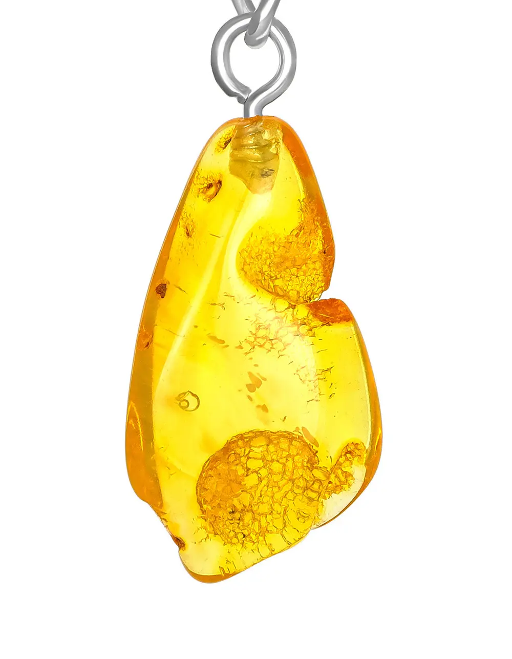 картинка Сувенир-брелок из кусочка цельного янтаря природной формы в онлайн магазине