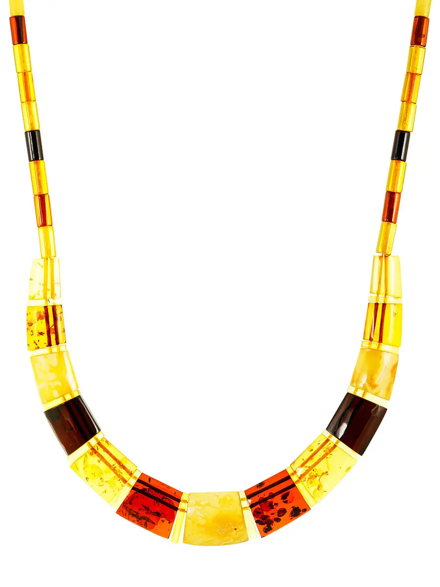 картинка Эффектное колье из натурального балтийского янтаря «Египет» в онлайн магазине