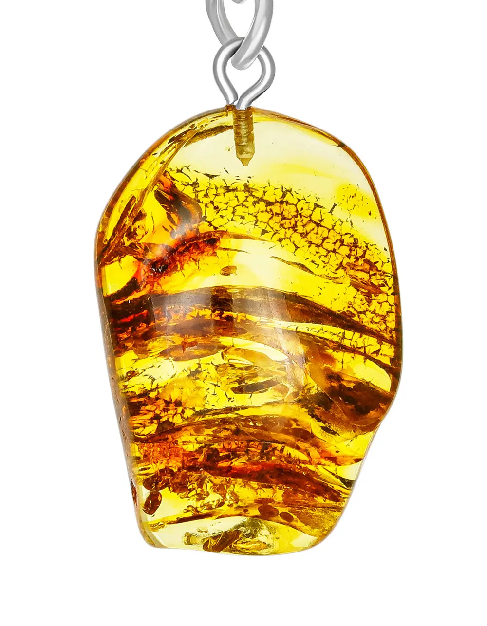 картинка Брелок с цельным кусочком янтаря в онлайн магазине