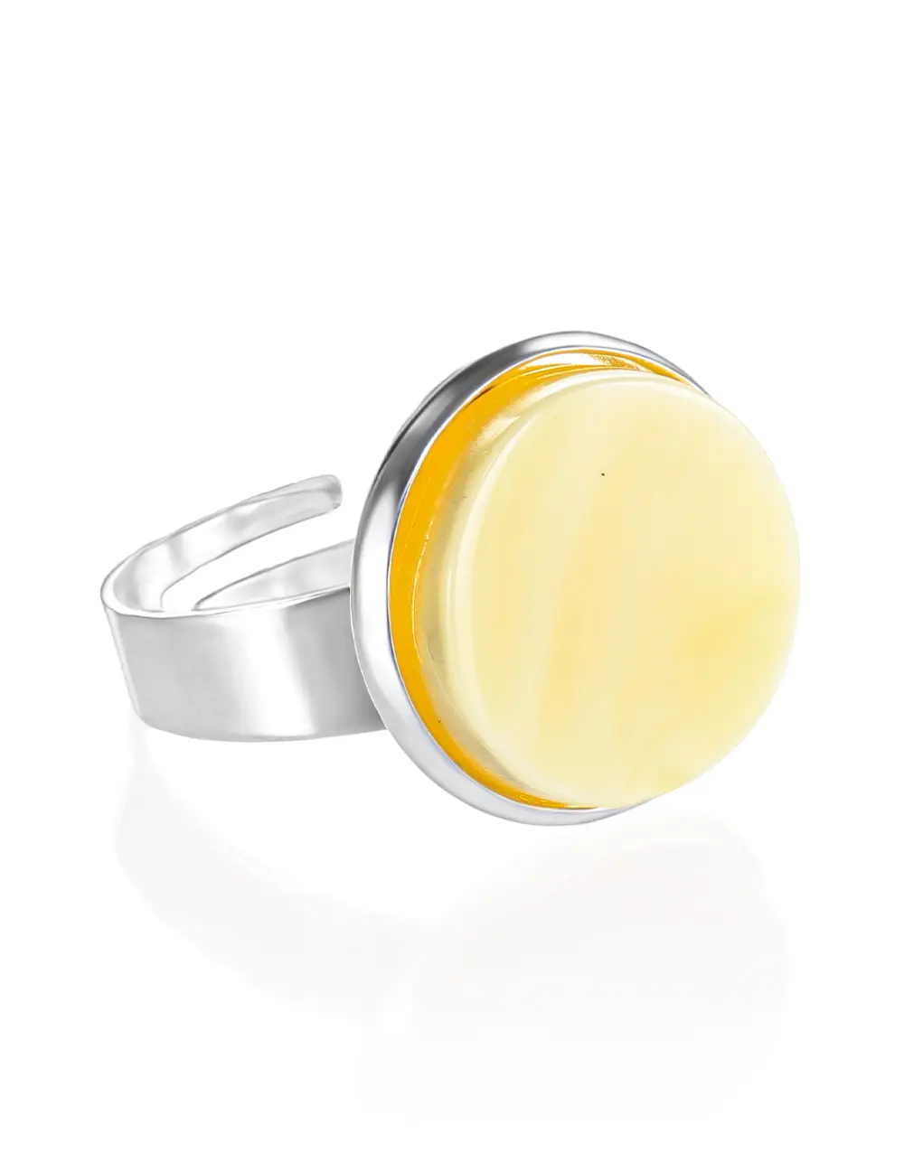 картинка Кольцо из натурального балтийского янтаря «Фурор» в онлайн магазине