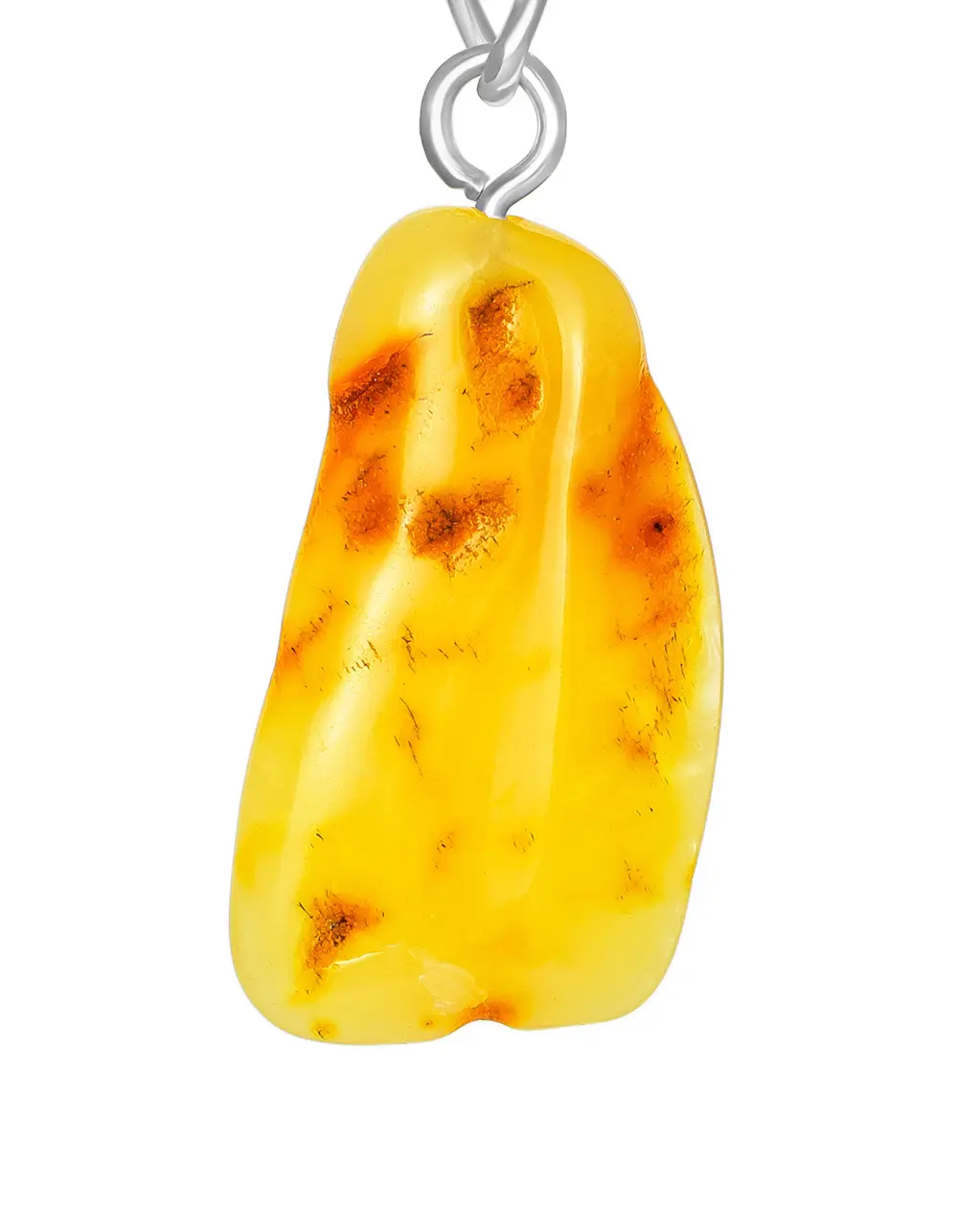 картинка Брелок для ключей из цельного текстурного янтаря в онлайн магазине