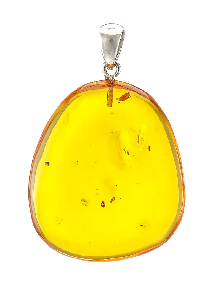 картинка Подвеска из натурального балтийского янтаря золотисто-коньячного цвета в онлайн магазине