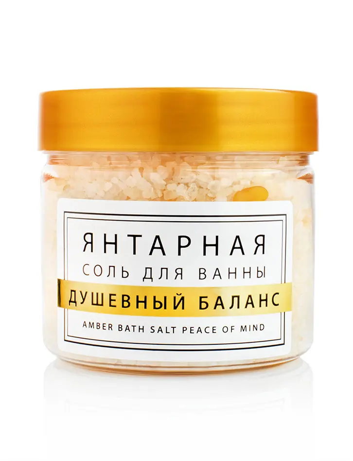 картинка Расслабляющая соль для ванной с балтийским янтарём в онлайн магазине