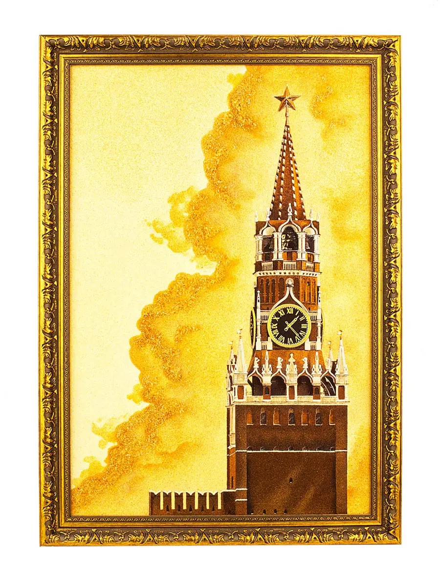 картинка «Спасская башня» картина из натурального балтийского янтаря в онлайн магазине