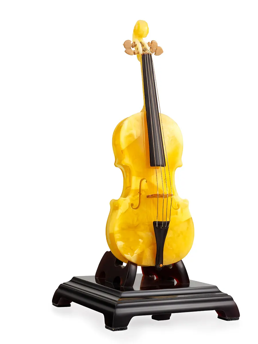 картинка Сувенирная статуэтка из янтаря «Виолончель» в онлайн магазине