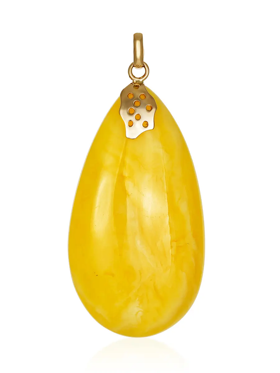 картинка Кулон из натурального ярко-медового янтаря в онлайн магазине