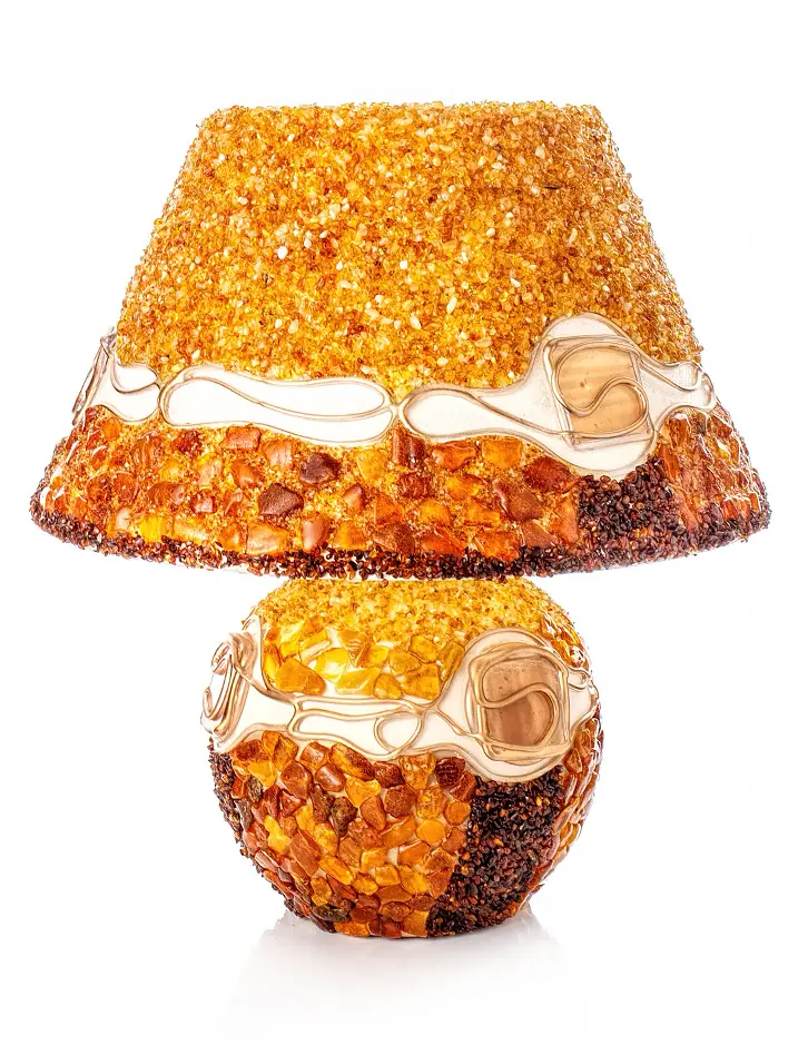 картинка Красивая лампа с натуральным балтийским янтарём в онлайн магазине