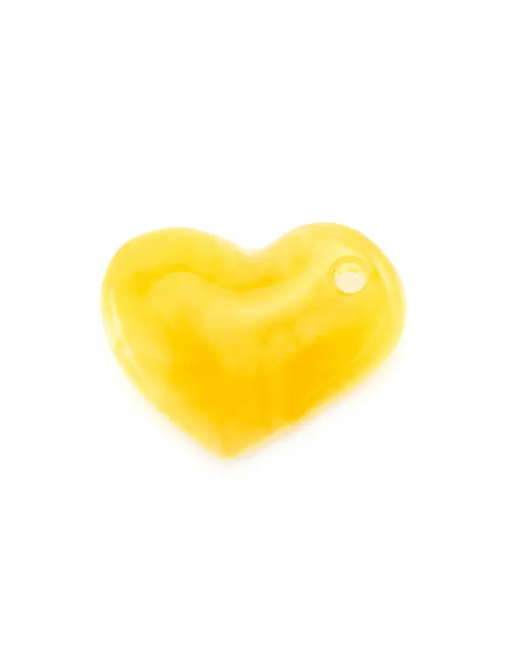 картинка Подвеска из цельного натурального янтаря «Небольшое медовое сердце» в онлайн магазине