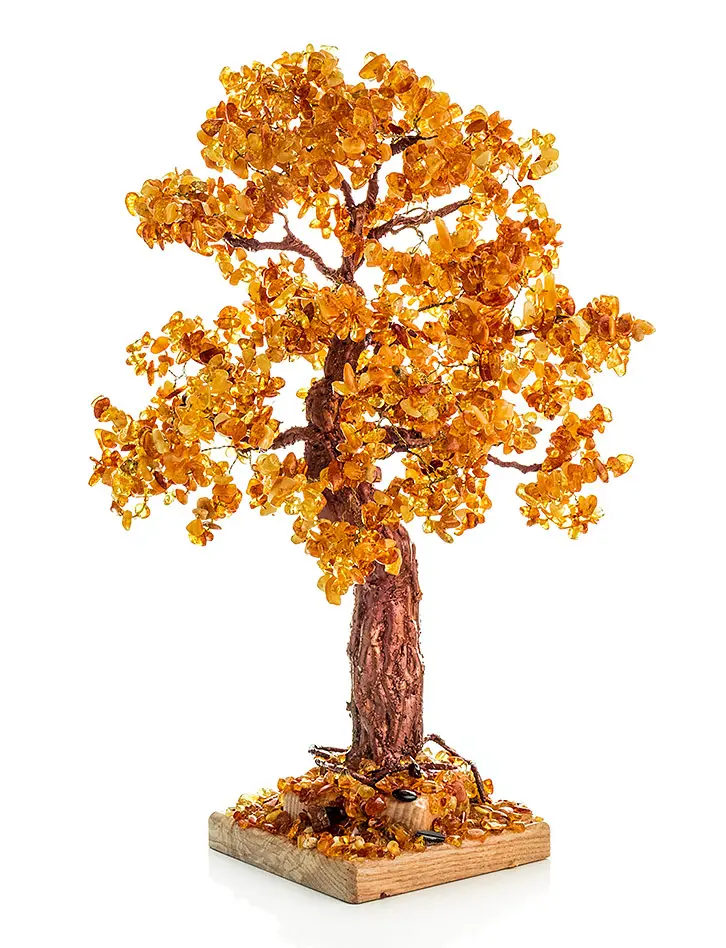 картинка Яркое и красивое денежное дерево из натурального балтийского янтаря в онлайн магазине