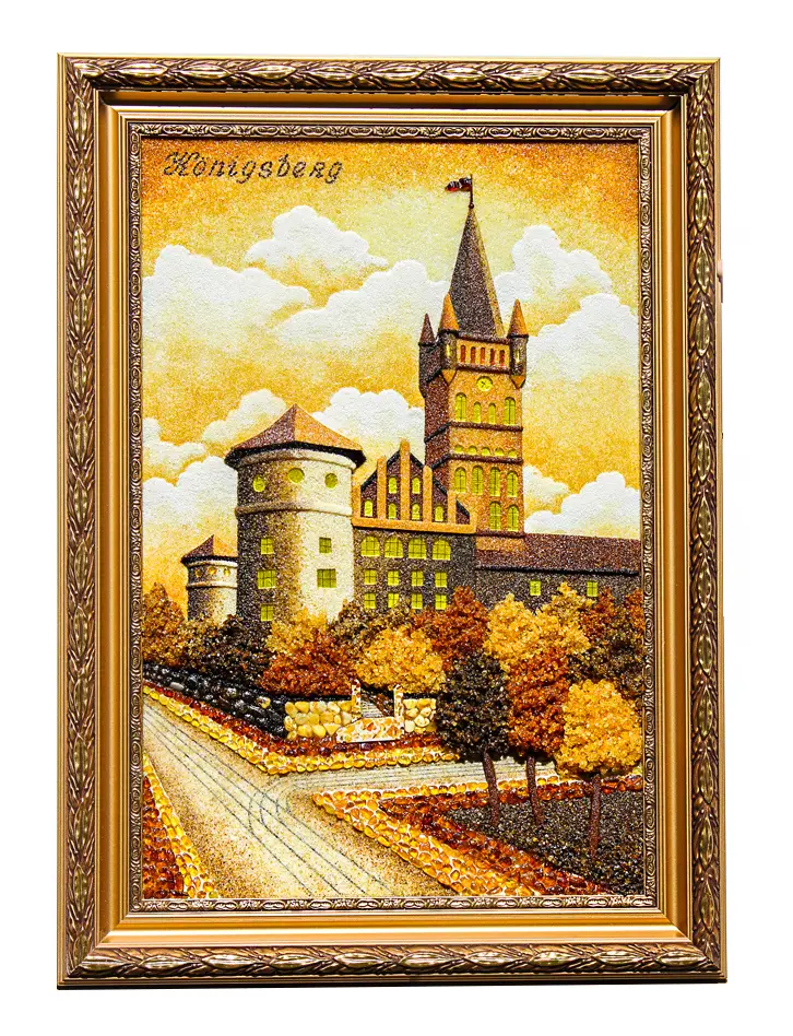 картинка Картина из натурального янтаря «Королевский замок» в онлайн магазине