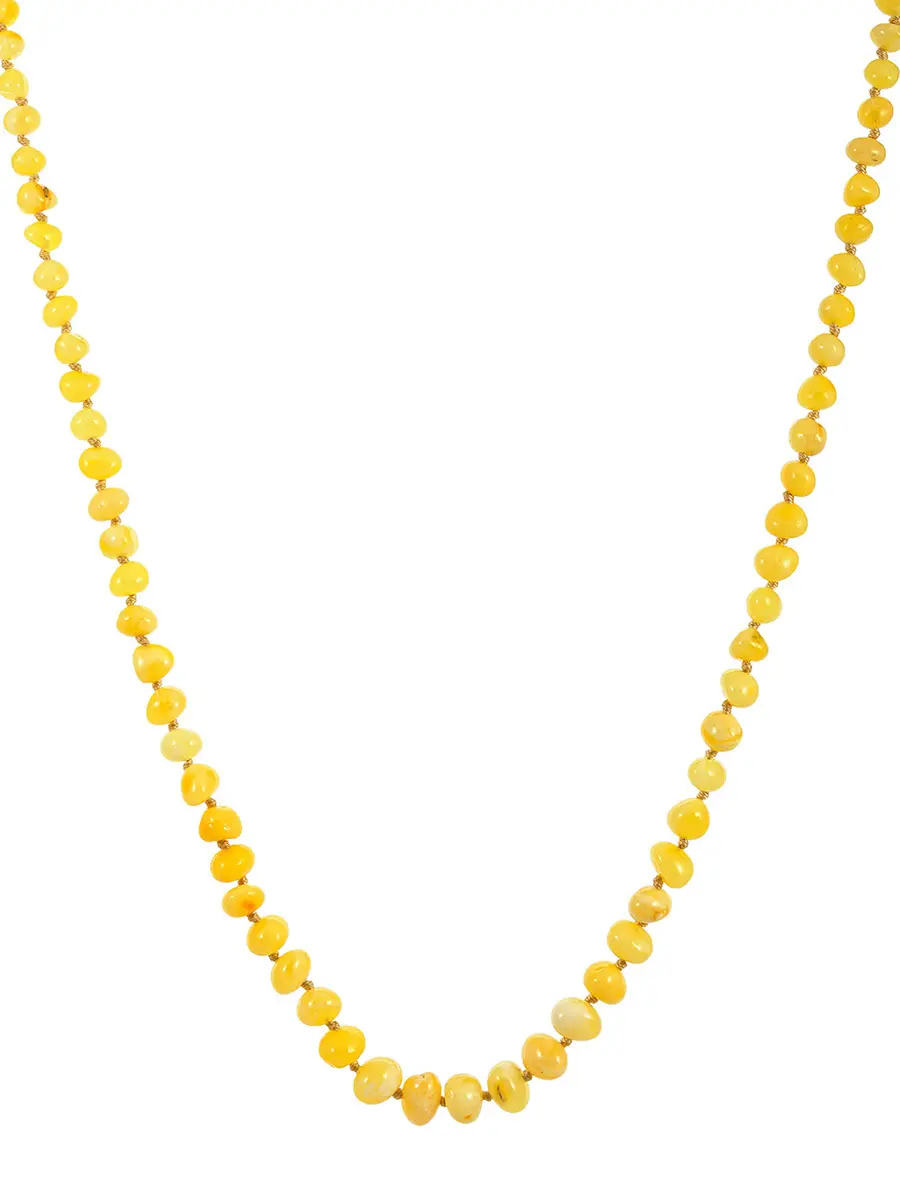 картинка Бусы из натурального балтийского янтаря «Галька медовая мелкая» в онлайн магазине