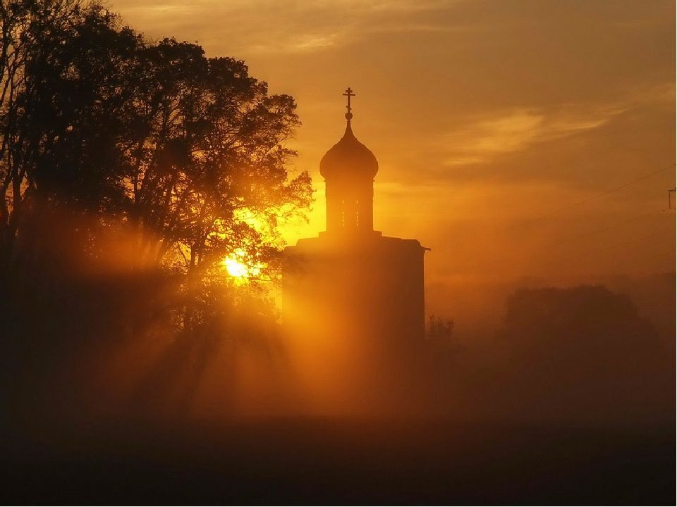 Церковь Ратмино закат